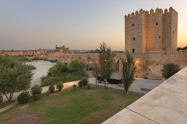 The Calahorra Tower and the Roman Bridge of Córdoba, Córdoba municipality, province of Córdoba, Andalusia, Spain