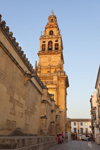 Tthe bell tower (Torre del Alminar) of the Mosque–Cathedral of Córdoba, Córdoba municipality, province of Córdoba, Andalusia, Spain