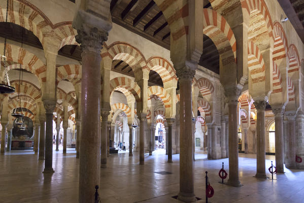 Interior of the Mosque–Cathedral of Córdoba, Córdoba municipality, province of Córdoba, Andalusia, Spain