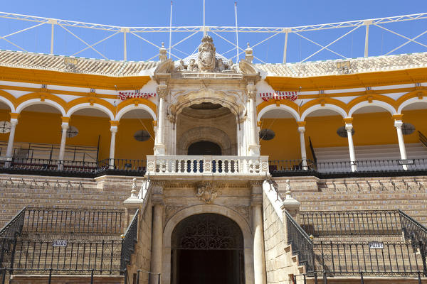 Plaza de Toros de la Maesrtanza, the Prince's Box, Seville, province of Seville, Andalusia, Spain