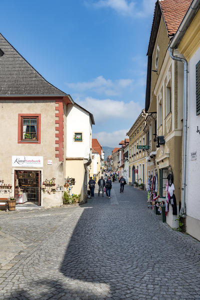 Duernstein, Wachau, Waldviertel,  district of Krems, Lower Austria, Austria, Europe. In the streets of Duernstein