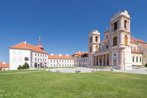 Furth bei Goettweig, district of Krems, Lower Austria, Austria, Europe. The Goettweig Benedictine abbey