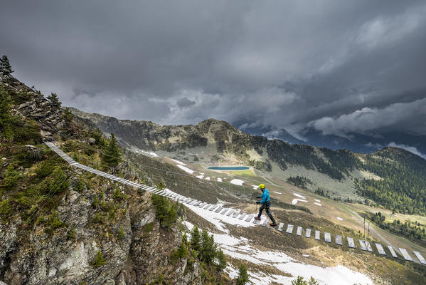 Sand in Taufers / Campo Tures, Bolzano province, South Tyrol, Italy. The via ferrata Speikboden