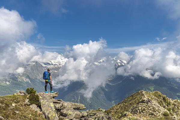 Sand in Taufers / Campo Tures, Bolzano province, South Tyrol, Italy. On the panoramic trail Speikboden (MR)