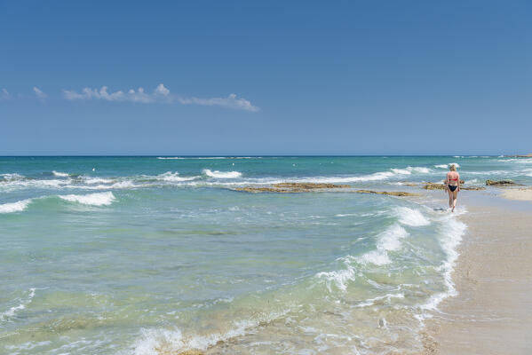 Carovigno,brindisi province, Apulia, Italy. The beach of Specchiolla