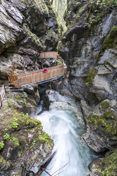 Racines / Ratschings, Stange / Stange, Bolzano province, South Tyrol, Italy. The Gilfenklamm
