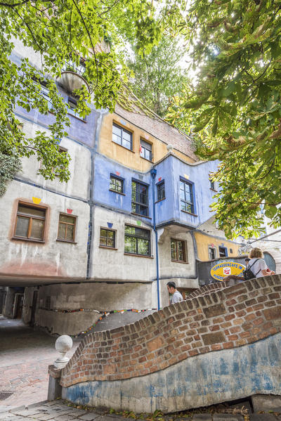 Vienna, Austria, Europe. The Hundertwasser House