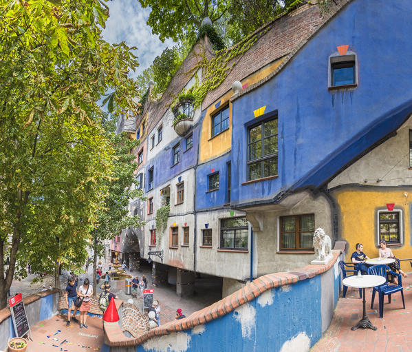 Vienna, Austria, Europe. The Hundertwasser House