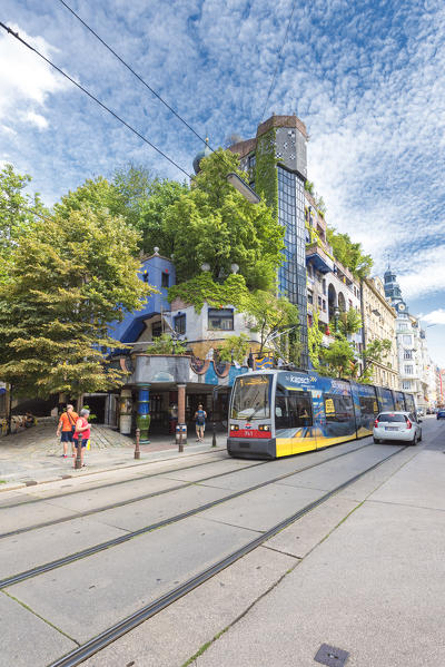 Vienna, Austria, Europe. The Hundertwasser House