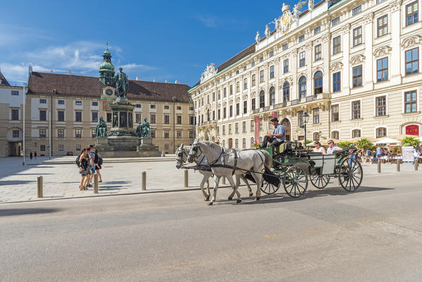 Vienna, Austria, Europe. The traditional Fiaker horse carriages