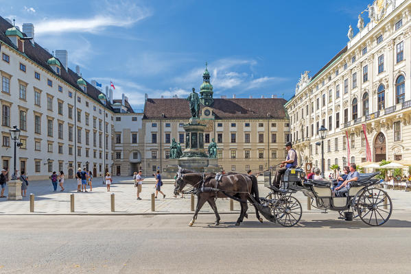 Vienna, Austria, Europe. The traditional Fiaker horse carriages