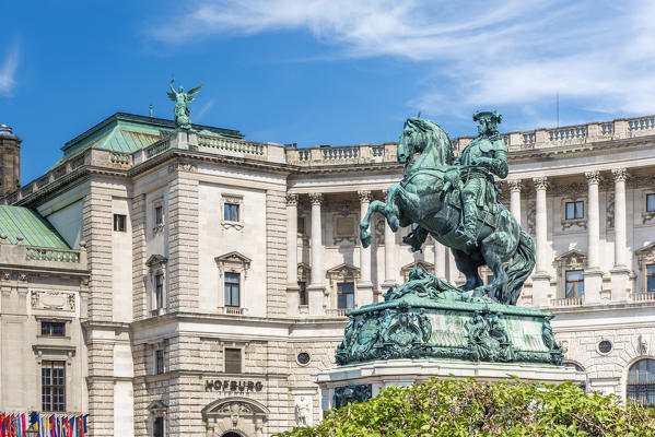 Vienna, Austria, Europe. The Prince Eugene of Savoy monument