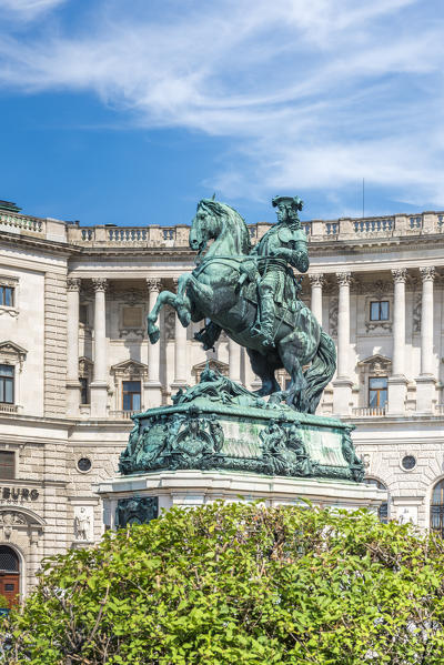 Vienna, Austria, Europe. The Prince Eugene of Savoy monument
