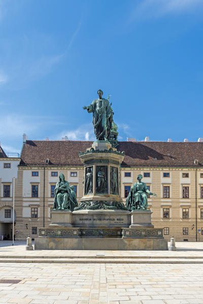 Vienna, Austria, Europe. The Emperor Franz I monument