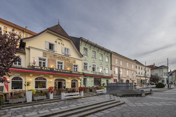 Melk, Wachau, Lower Austria, Austria, Europe. The town of Melk 