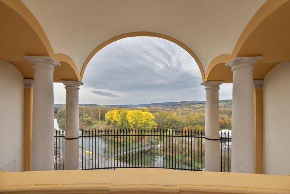 Melk, Wachau, Lower Austria, Austria, Europe. View from the altene of Melk abbey