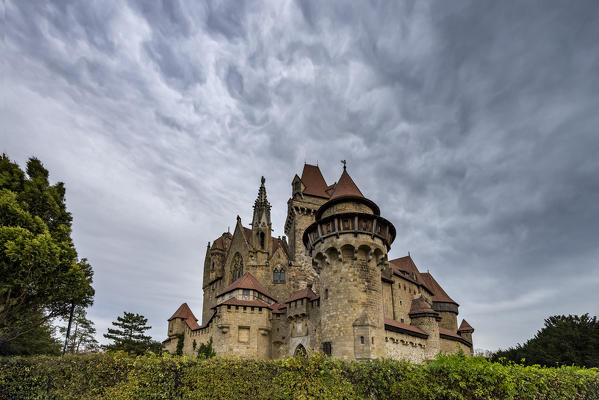Leobendorf, district od Korneuburg, Lower Austria, Austria, Europe. The Kreuzenstein castle (Burg Kreuzenstein)
