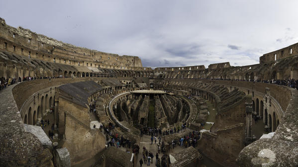 Rome, Lazio, Italy. Inside Colosseo
