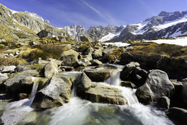 Prudenzini regge in Adamello natural park, Vallecamonica in Brescia province, Lombardy district, Italy.