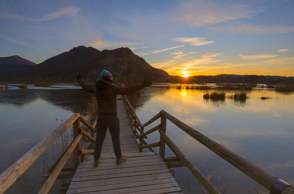 Waiting for the sun, Nature Reserve , Torbiere del Sebino , provinces of Brescia , Lombardia,  Italy
