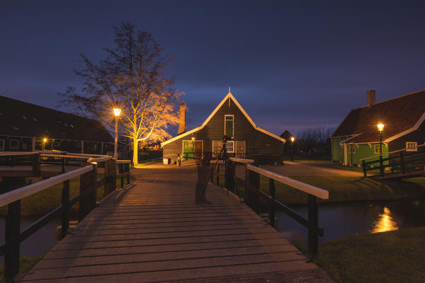 Europe, Nederlands, Zaanse Schans in Zaanstadt.