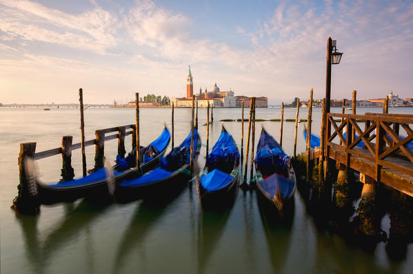 Venice at dawn, Venice province, Veneto, Italy.