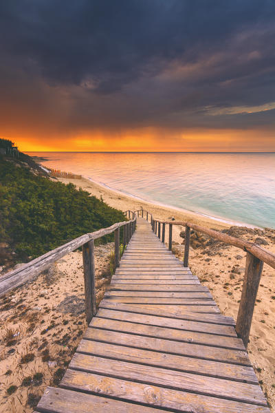 Sunrise in Lido Piri Piri, Maruggio, Taranto province, Italy, Puglia district, Europe.