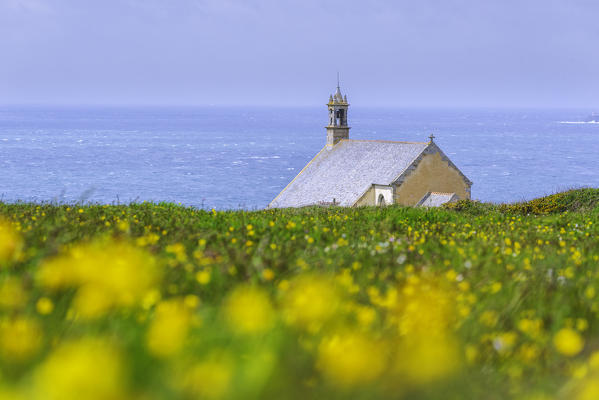 Saint-They chapel at Van point. Cléden-Cap-Sizun, Finistère, Bretagne, France.