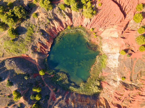 Ex Cava di Bauxite, Otranto district, Puglia, Italy, Europe.
