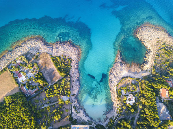 Salento aerial view, Apulia, Salento, Italy, Europe.