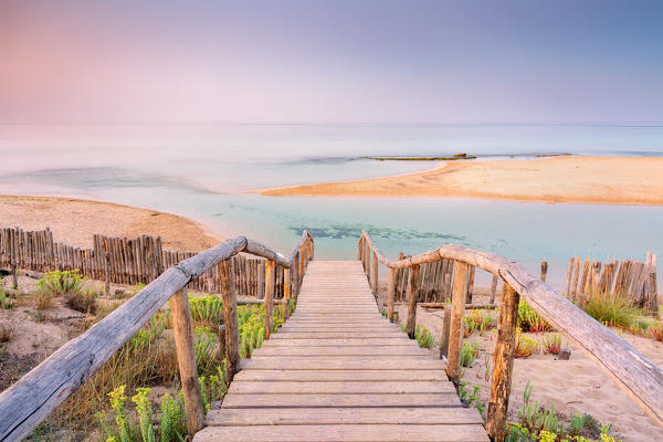 Chidro Natural reserve at dawn, Taranto province, Apulia, Italy