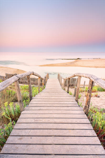 Chidro Natural reserve at dawn, Taranto province, Apulia, Italy