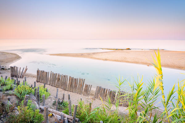 Chidro Natural reserve at dawn, Taranto province, Apulia, Italy