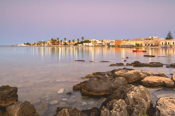 Porto Cesareo at dawn, Lecce province, Apulia, Italy
