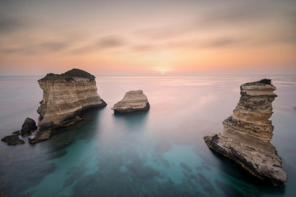 Sunrise in Torre Sant'Andrea, Lecce province, Apulia, Italy