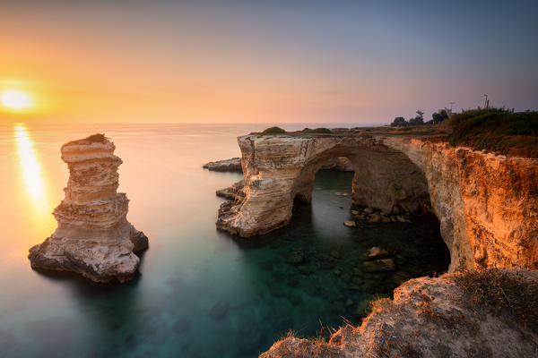 Sunrise in Torre Sant'Andrea, Lecce province, Apulia, Italy