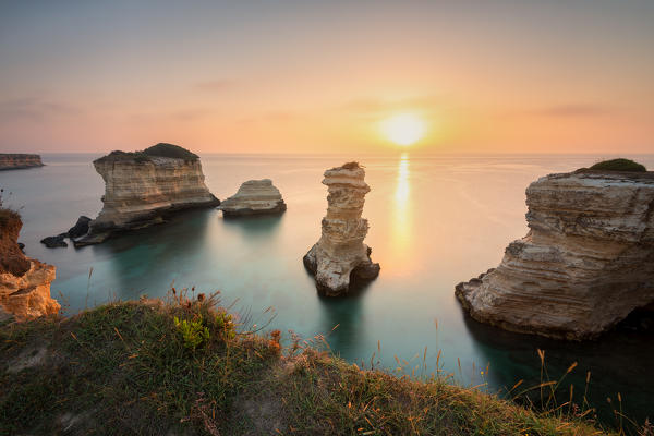 Sunrise in Torre Sant'Andrea, Lecce province, Apulia, Italy