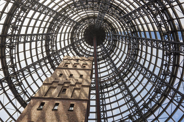 Melbourne, Victoria, Australia. Coop's Shot Tower at Melbourne Central Shopping Center.