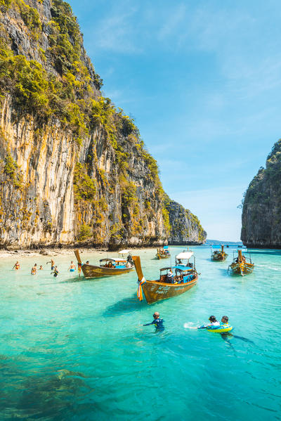 Ao Pileh (Pileh Lagoon), Ko Phi Phi Leh, Krabi Province, Thailand.