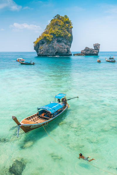 Ao Nui (Nui Beach), Ko Phi Phi Don, Krabi Province, Thailand.