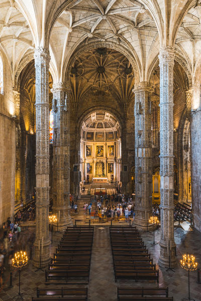 Santa Maria de Belem, Lisbon, Portugal. Jeronimos Monastery.