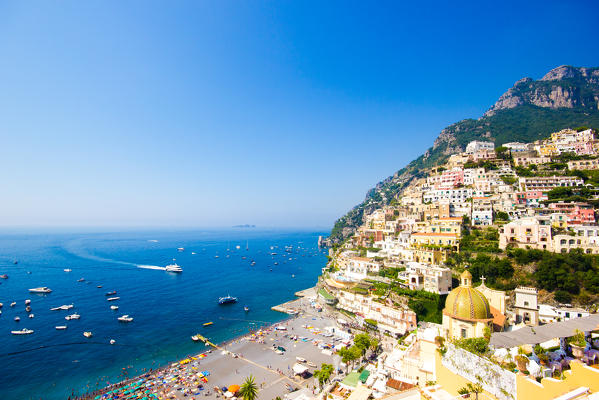 Positano, Campania, Salerno, beautiful Town on the Amalfi Coast.
