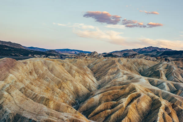 Sunset at the Zabriskie Point, Death Valley National Park - California