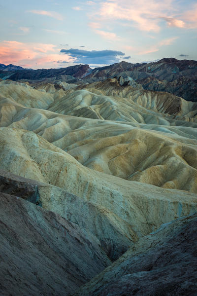 Sunset at the Zabriskie Point, Death Valley National Park, California, USA