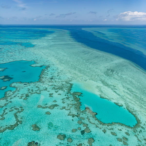 Great Barrier Reef from above, Queensland, Australia 