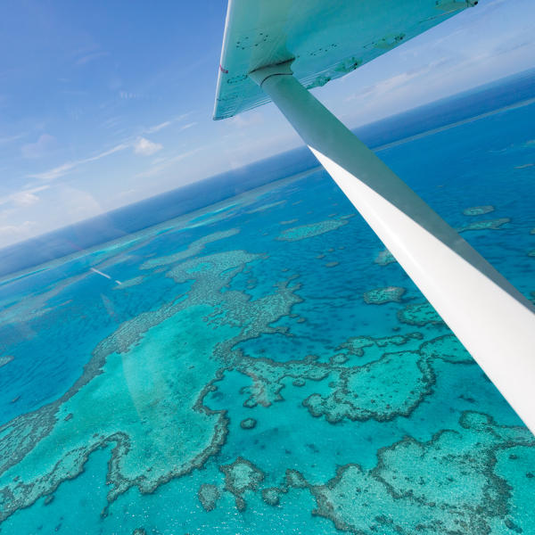 Great Barrier Reef from above, Queensland, Australia 