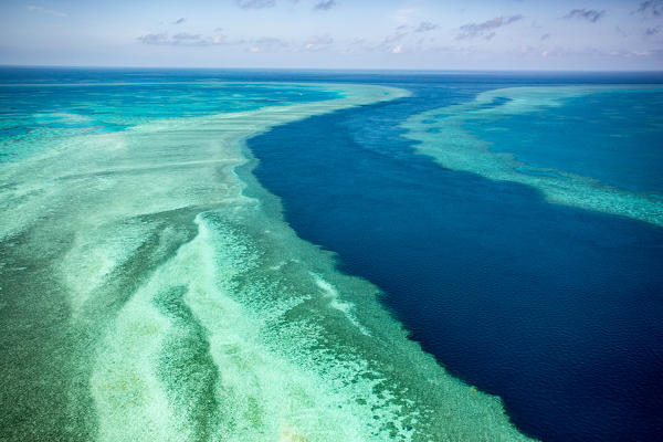 Great Barrier Reef from above, Queensland, Australia 
