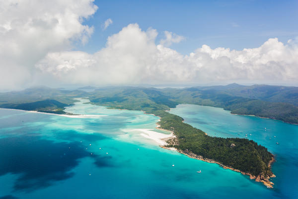 Whitsundays from above, Queensland, Australia