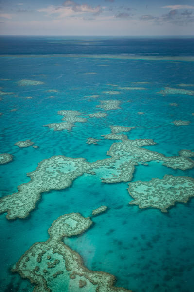 Great Barrier Reef, Queensland, Australia. Aerial View