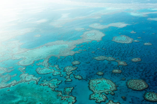 Great Barrier Reef, Queensland, Australia. Aerial View